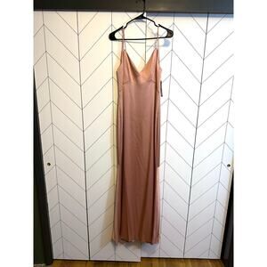 Alice+Olivia Stacey Bendet Women’s 8 Burnt Rose Satin Julietta Slip Dress Formal